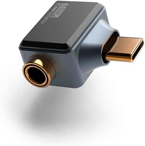 DD ddHiFi TC44A USB-CTipo-C a 0.173 in Adaptador de conector de auriculares de un solo extremo, convertidor de audio para auricularesauriculares