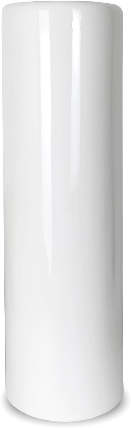 TDIAVH Florero de cerámica blanca, jarrones modernos texturizados de 12 pulgadas de alto para decoración del hogar, granja, centros de mesa,