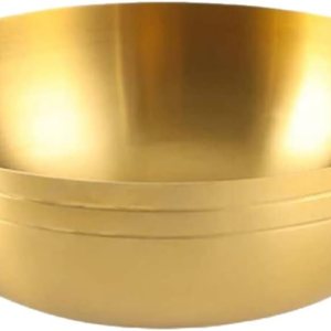 Udon – Tazón de fideos de acero inoxidable, cuenco aislado para sopa para cereales, helado, fideos de arroz, ensalada, cuencos de sopa dorados de Udon – Tazón de fideos de acero inoxidable, cuenco aislado para sopa para cereales, helado, fideos de arroz, ensalada, cuencos de sopa dorados de