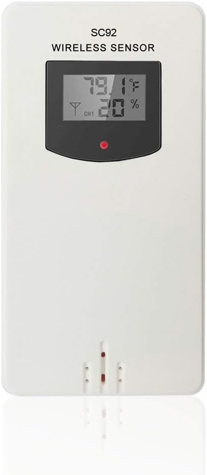 SMARTRO Sensor remoto inalámbrico de reemplazo de termómetro para interior y exterior para SC92