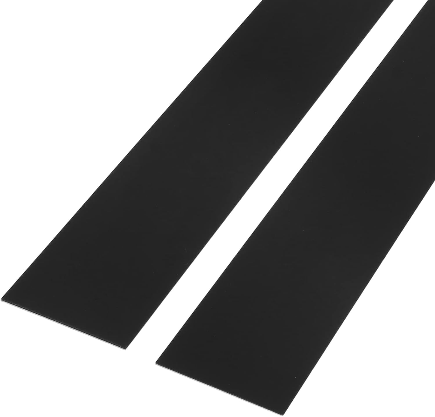 EVGATSAUTO Adhesivo para poste de pilar, 6 piezas de accesorios de policarbonato negro brillante para ventana y puerta de automóvil, repuesto para