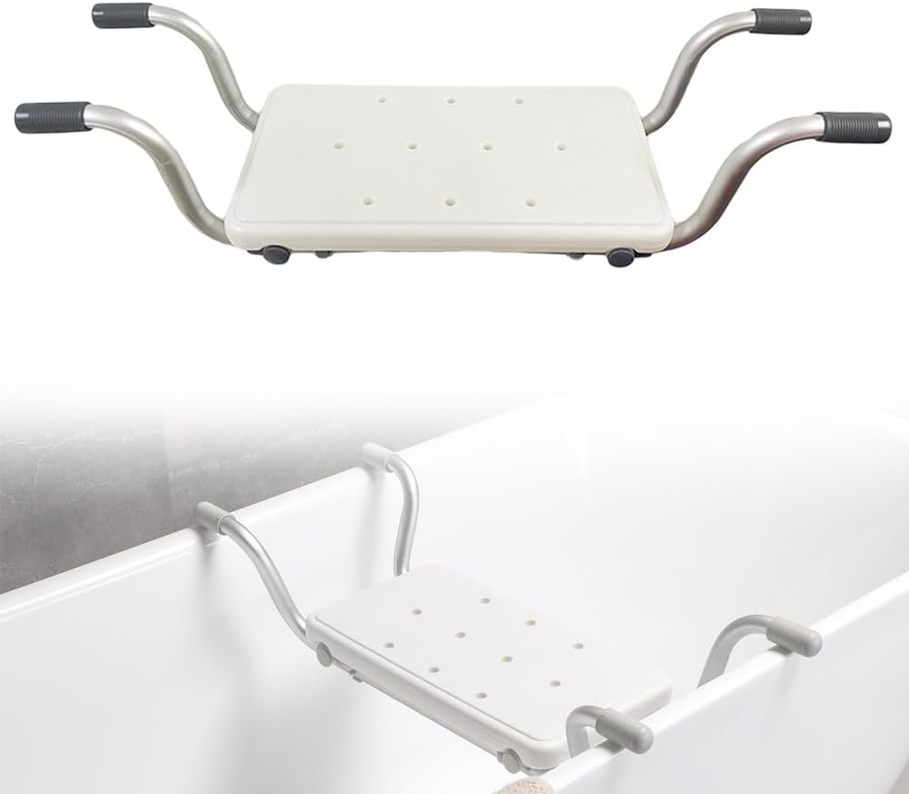 Asiento de banco de baño suspendido para ducha, asiento de seguridad para bañera para personas mayores discapacitadas, accesorios de baño para