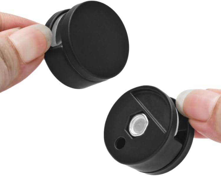 Kit de accesorios de montaje de espejo negro sin marco, soportes de espejo de aleación de zinc, soportes de montaje de espejo, abrazaderas de clips