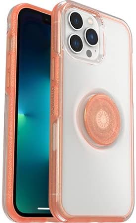 OtterBox + POP SYMMETRY SERIES – Funda para iPhone 13 Pro Max – Embalaje no minorista – Melondramatic naranja transparente, Apple Phonecase, ajuste