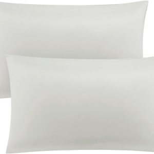 PiccoCasa Isabelline – Juego de 2 fundas de almohada refrescantes de lujo, tamaño King, fundas de almohada suaves y transpirables con cierre de PiccoCasa Isabelline – Juego de 2 fundas de almohada refrescantes de lujo, tamaño King, fundas de almohada suaves y transpirables con cierre de