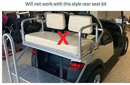 Huskey – Fundas de asiento para carrito de golf delantero y trasero para EZGO y Club Carvarios colores, material de vinilo de grado marino,