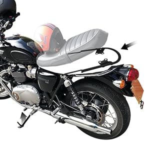 Barra de respaldo Sissy Bar Portaequipajes Asa del asiento trasero Barra de agarre para Triumph Bonneville T100 T120 Street Speed Twin Scrambler