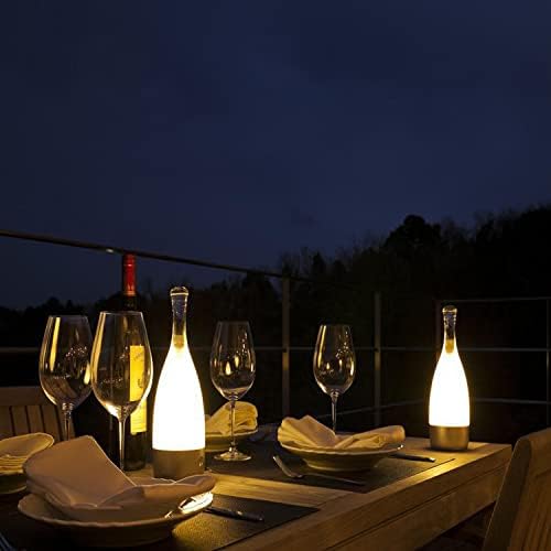 ‘Anna’ – Lámpara de mesa moderna, luz LED inalámbrica dividida, interruptor de control táctil de atenuación, recargable por USB, luz elegante para