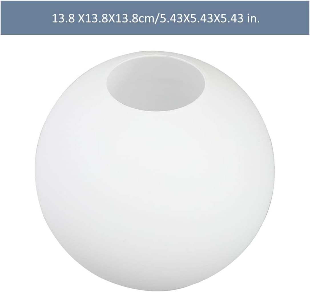 Angoily Pantalla de lámpara de globo de vidrio esmerilado, pantallas de lámpara colgante de orbe colgante, lámpara de esfera para aplique de pared,