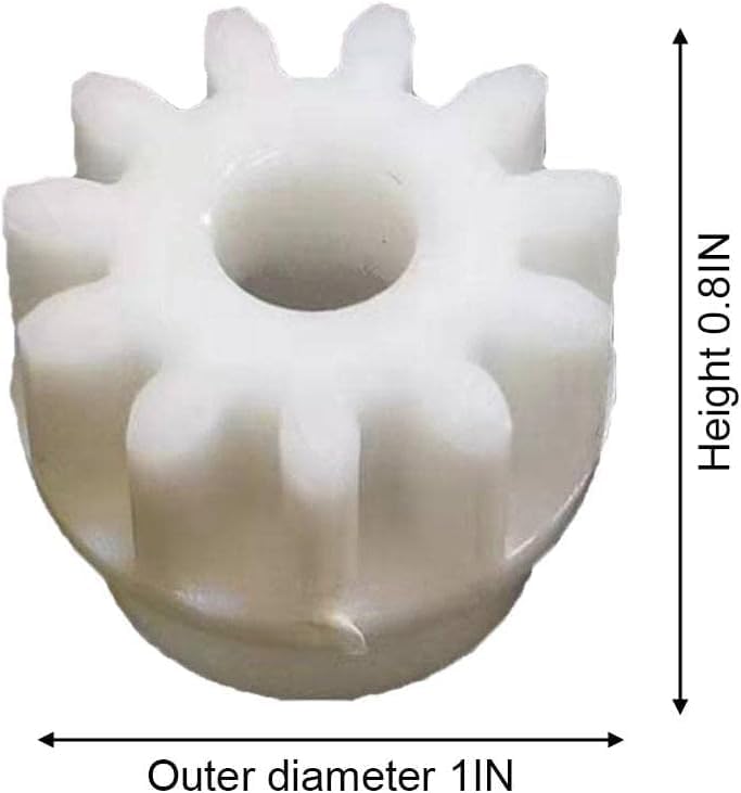 Reemplazo de escoba de plástico blanco con pedal de trapeador fácil, reemplazo de engranaje de cubo de embrague unidireccional, adecuado para
