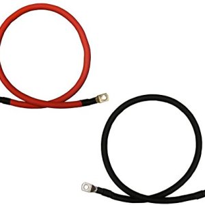 Cables inversores de batería de cobre puro rojo + negro calibre 10 AWG para solares, RV, automóvil, barco, 9 en 516 pulgadas Cables inversores de batería de cobre puro rojo + negro calibre 10 AWG para solares, RV, automóvil, barco, 9 en 516 pulgadas