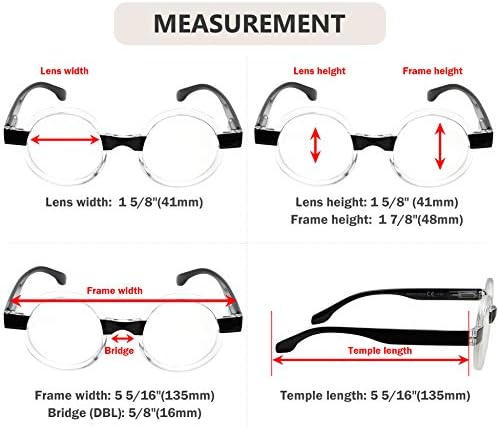 Eyekepper Gafas de Lectura Redondas Mujer Oprah Style Readers – Tortoise +1.25