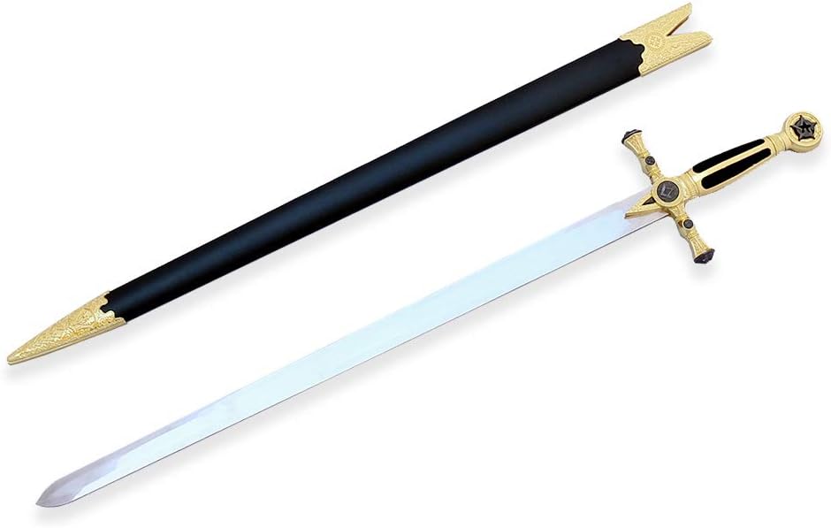 Espada de cruzada medieval de 33 pulgadas (83.8 cm) con vaina, elige tu estilo