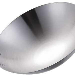 Cabilock Sartenes de acero inoxidable Wok para freír tradicional chino japonés woks inducción wok a prueba de arañazos con mango para todas las Cabilock Sartenes de acero inoxidable Wok para freír tradicional chino japonés woks inducción wok a prueba de arañazos con mango para todas las