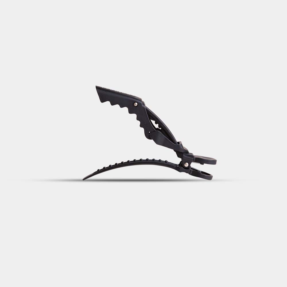 Framar Gator Grips – Juego de 4 pinzas profesionales para el cabello con corte y sección, dientes anchos y duraderas para peluquería