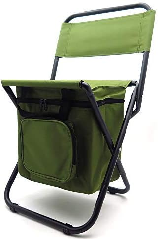 HTTMT Taburete de silla de mochila multiusos con bolsa más fresca Senderismo Pesca Camping Picnic Número de artículo ET-Seat002