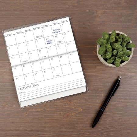 Calendario de bolsillo y bloc de notas 2024 Birds Handy Planner de 3.5 x 6.5 pulgadas, tamaño cerrado, 7 x 6.5 pulgadas, tamaño abierto, calendarios