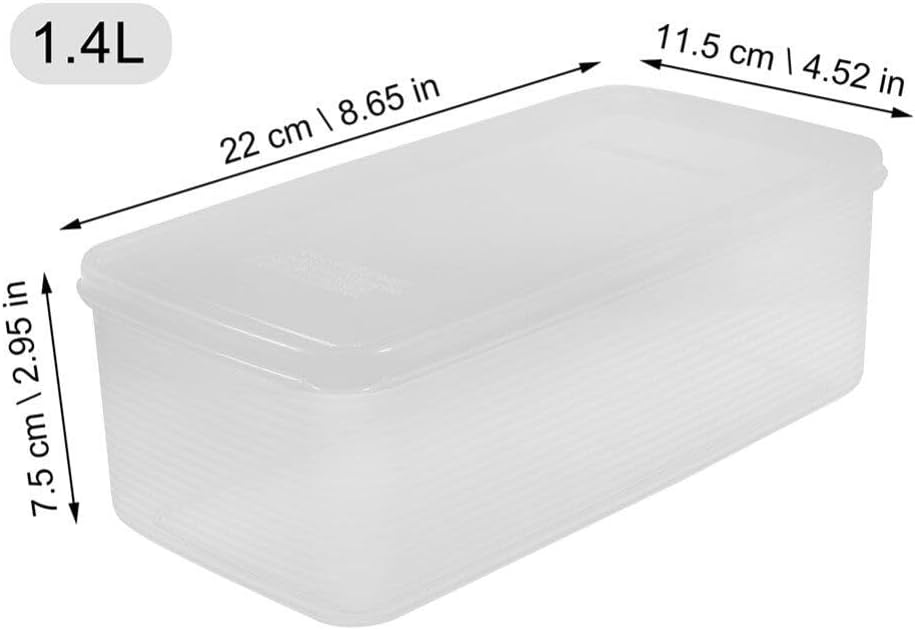 Abaodam 2 unids caja caja fruta tarro alimentos fresco mantener titular refrigerador tostada contenedores para refrigerador fresco mantener soporte