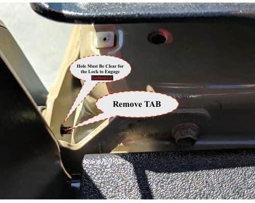 Cerradura antirrobo de 2016 a 2023 (actual) fabricada en Estados Unidos v3.0 – Cerradura antirrobo – Negro – para Toyota Tacoma (versión actualizada)