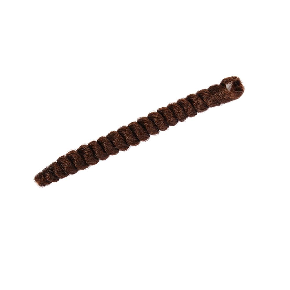Haolocs – 3 paquetes de extensiones de cabello sintético Kenzie Curl de ganchillo, trenzas cortas de ganchillo trenzado, rizos en espiral con rebote