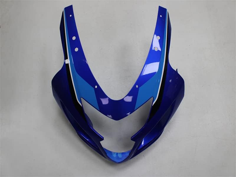 Completo blanco azul negro carenado apto para Suzuki 2004 2005 GSXR 600750 Molde de inyección ABS plástico Carrocería nuevo mercado de accesorios