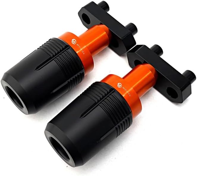 Compatible con DUK-390 DUK-200 DUK-125 DUK 200 125 2014-2023 Accesorios de motocicleta CNC Crash Pad Frame Sliders Protector de caída (naranja)