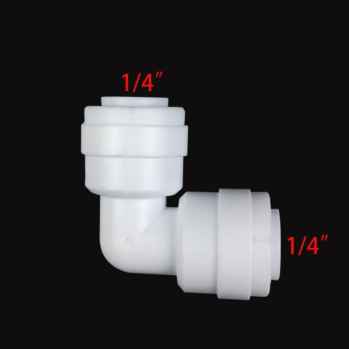 Accesorios de tubo de purificadores de agua de conexión rápida de 14 “para sistema de ósmosis inversa de agua RO Paquete de 10 (válvula de bola+tipo