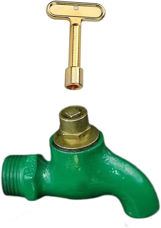 Honkador P1300-PART-13-KEY Llave de aguallave de grifo de agua Llaves de hidrante para hidrante de pared y grifo-Oro