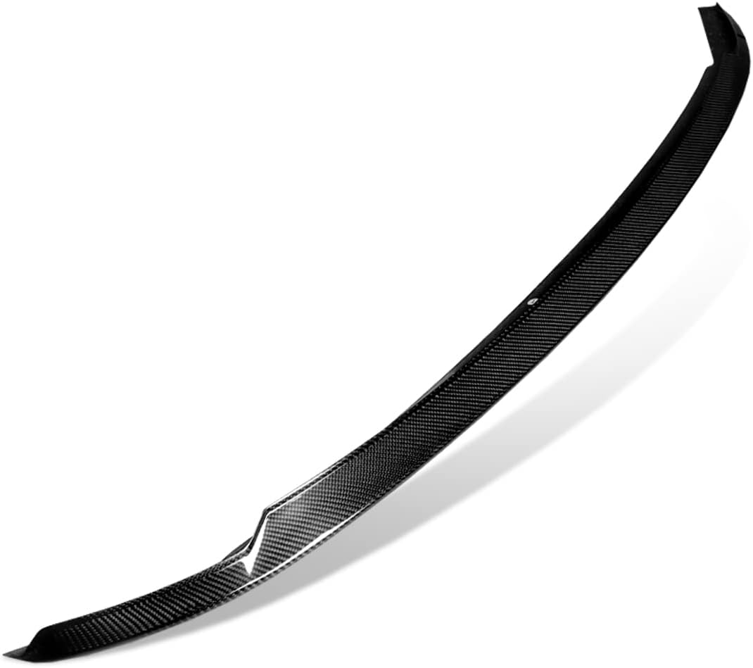 DNA MOTORING 2-SPC-7518-CF Alerón de la tapa del maletero de fibra de carbono estilo V compatible con Kia K5 2021-2023
