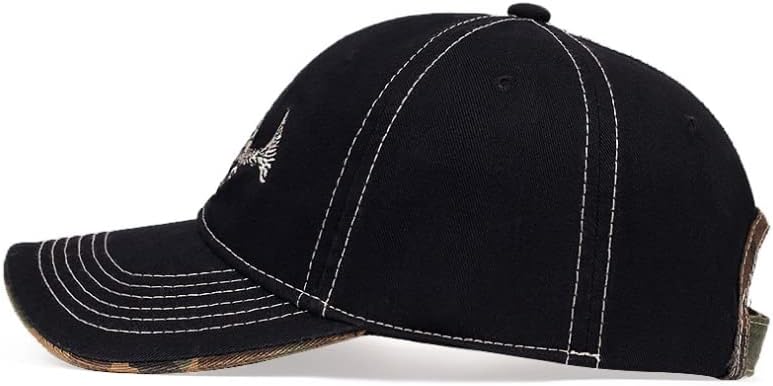 WITHMOONS Sombrero de pesca de algodón con bordado de hueso de pescado, gorra de béisbol YZ10119