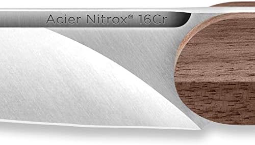 TB Groupe – Cuchillo de pelar Louis – Cuchillo Nitrox de acero inoxidable – 16% cromo – Resistencia excepcional – Fabricado en Francia – 3.5″