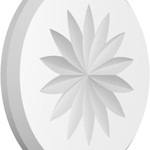 Ekena Millwork ROSP060X060X050GRY10 Roseta estándar con borde biselado, 6 pulgadas de ancho x 6 pulgadas de alto x 12 pulgadas, PVC Ekena Millwork ROSP060X060X050GRY10 Roseta estándar con borde biselado, 6 pulgadas de ancho x 6 pulgadas de alto x 12 pulgadas, PVC