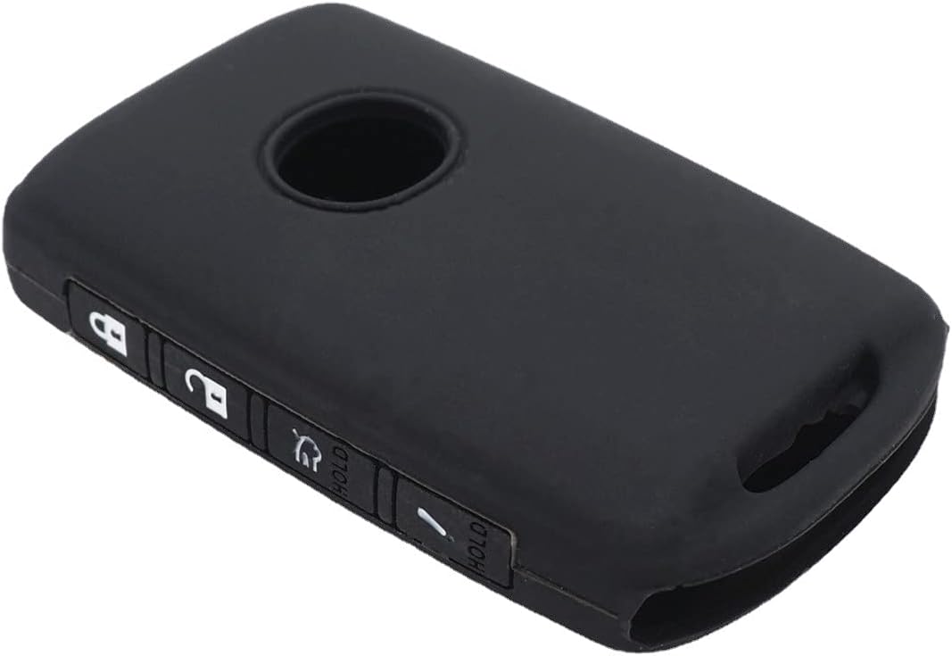 WFMJ Cuero para Mazda 3 Hatchback CX-5 CX-30 CX-9 remoto inteligente 4 botones clave caso titular cubierta Fob cadena, 2 piezas silicona
