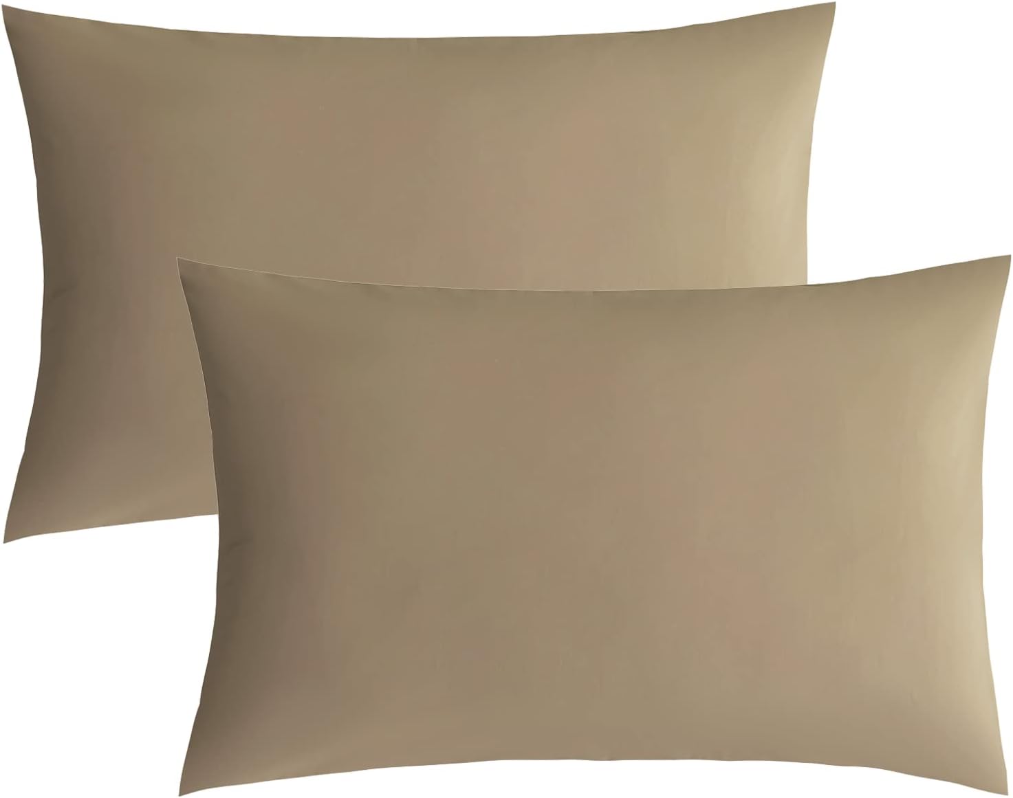 JELLYMONI Juego de 2 fundas de almohada tamaño King de 100 % algodón lavado, suaves y transpirables con cierre de sobre (almohadas no incluidas)