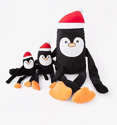 ZippyPaws Juguete de Navidad arrugado para perros, regalos navideños de felpa chirriante para cachorros pequeños y medianos, rellenos interactivos