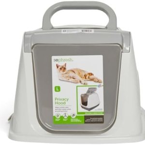 So Phresh Capucha blanca con tapa abatible para gatos, 19.7 pulgadas de largo x 15.3 pulgadas de ancho x 10.5 pulgadas de alto So Phresh Capucha blanca con tapa abatible para gatos, 19.7 pulgadas de largo x 15.3 pulgadas de ancho x 10.5 pulgadas de alto