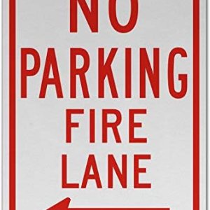 Traffic & Warehouse Signs – No Parking Fire Lane (Left Arrow) Sign T7 12 x 8 Aluminum Sign Street Weather Approved Sign 0.04 Thickness – 1 Sign Traffic & Warehouse Signs – No Parking Fire Lane (Left Arrow) Sign T7 12 x 8 Aluminum Sign Street Weather Approved Sign 0.04 Thickness – 1 Sign