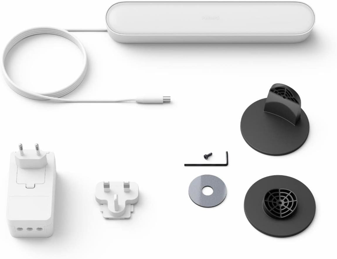 Philips 7820330U7_2 Hue Play Bar, Accesorio para bombilla inteligente, 7820231U7, 6.6watts, 240 volts