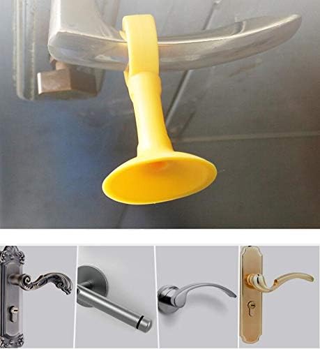 5 Uds. Versión extendida de silicona para puerta de succión, mango no perforante, almohadilla anticolisión, tapón de puerta de plástico, puerta de