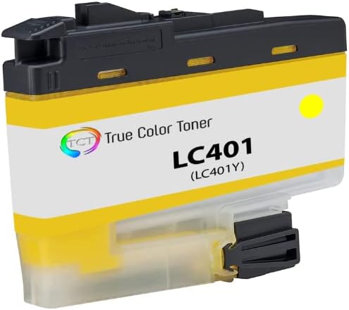 TCT Cartucho de tinta de repuesto prémium compatible para impresoras Brother LC401 LC401BK LC401C LC401M LC401Y funciona con impresoras Brother