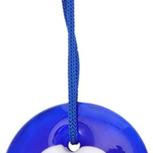 Adorno colgante de ojo azul turco para colgar en la pared, 2 piezas con protección de cuerda, amuleto de buena suerte, amuleto para colgar en la Adorno colgante de ojo azul turco para colgar en la pared, 2 piezas con protección de cuerda, amuleto de buena suerte, amuleto para colgar en la