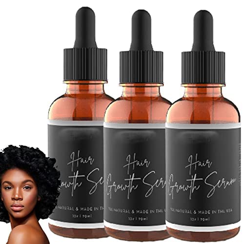 Suero para el crecimiento del cabello para mujeres negras, suero de belleza para el cabello, suero de crecimiento del cabello para mujeres negras (3