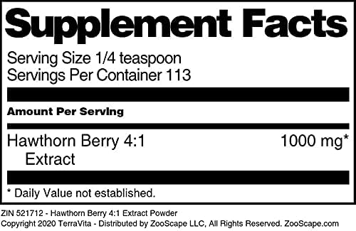 TerraVita Hawthorn Berry 41 Extracto en polvo (4 oz, ZIN 521712)