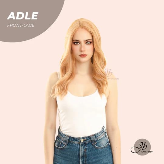ADLE – Peluca de encaje frontal para mujer, pelucas sintéticas naturales para uso diario (pelucas de cabello natural)
