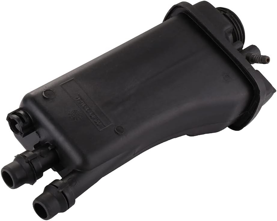 Depósito de refrigerante sin tapa, tanque de desbordamiento de radiador de plástico para reemplazar 17111436381 compatible con 2001-2003 para 530i 4