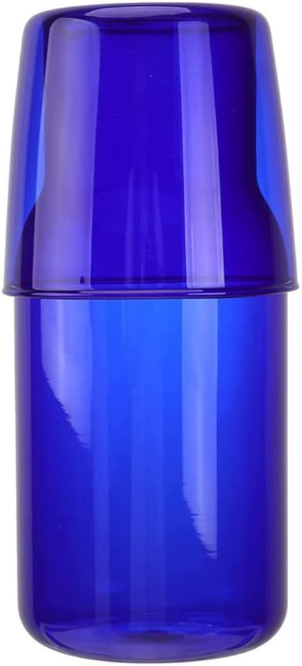 Ochine Jarra de agua de noche con vidrio, juego de jarra de noche y vidrio, jarra de agua nocturna con vaso, jarra de agua de vidrio transparente