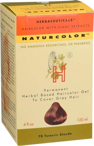 Tinte para el cabello, color rubio medio cobrizo (7R) (Turmeric Blonde), 4 fl oz (120 ml)