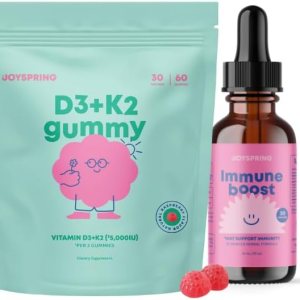 JoySpring Gomitas de apoyo inmunológico y vitamina D3 para niños y niños pequeños JoySpring Gomitas de apoyo inmunológico y vitamina D3 para niños y niños pequeños