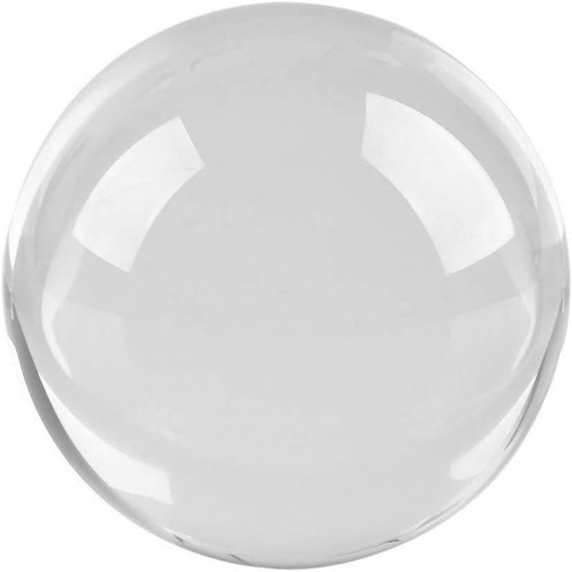 Amlong Crystal Bola de cristal transparente de 2 pulgadas (1.969 in) solamente, sin soporte
