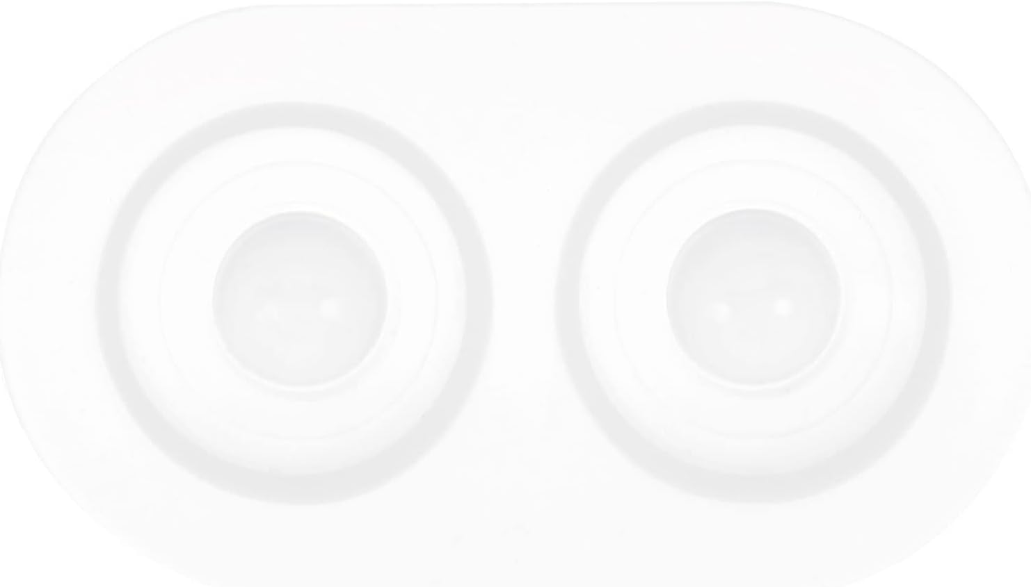 Molde de ojos para muñecas, cúpula de globo ocular, 0.787 in, silicona transparente decorativa para hacer joyas y manualidades